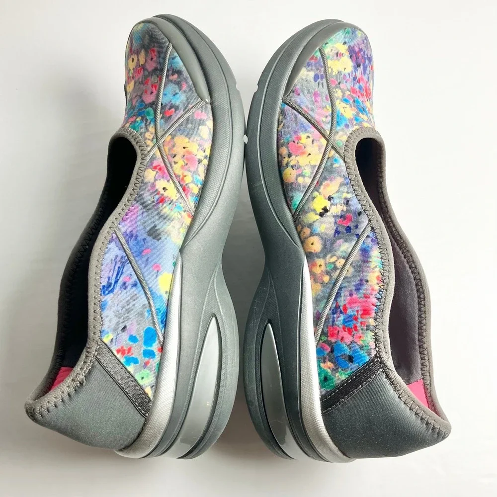 BZees Ruby Slip-On Athleisure Shoe Air-infused Wedge Sole Machine wash Sz 6.5W